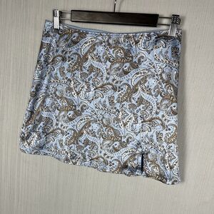 Hollister Paisley Mini Skirt Womens S Y2K Style Summer Festival